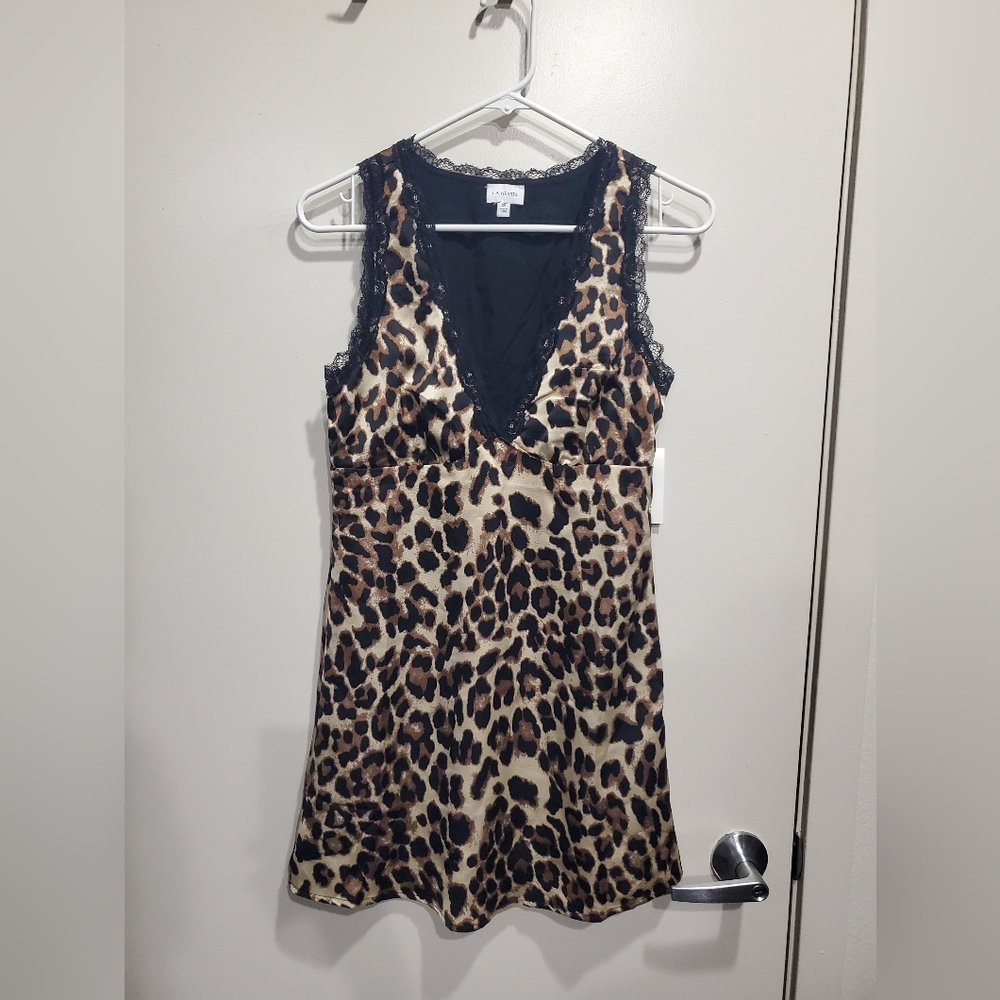 La Hearts Animal Print Dress NWT XS